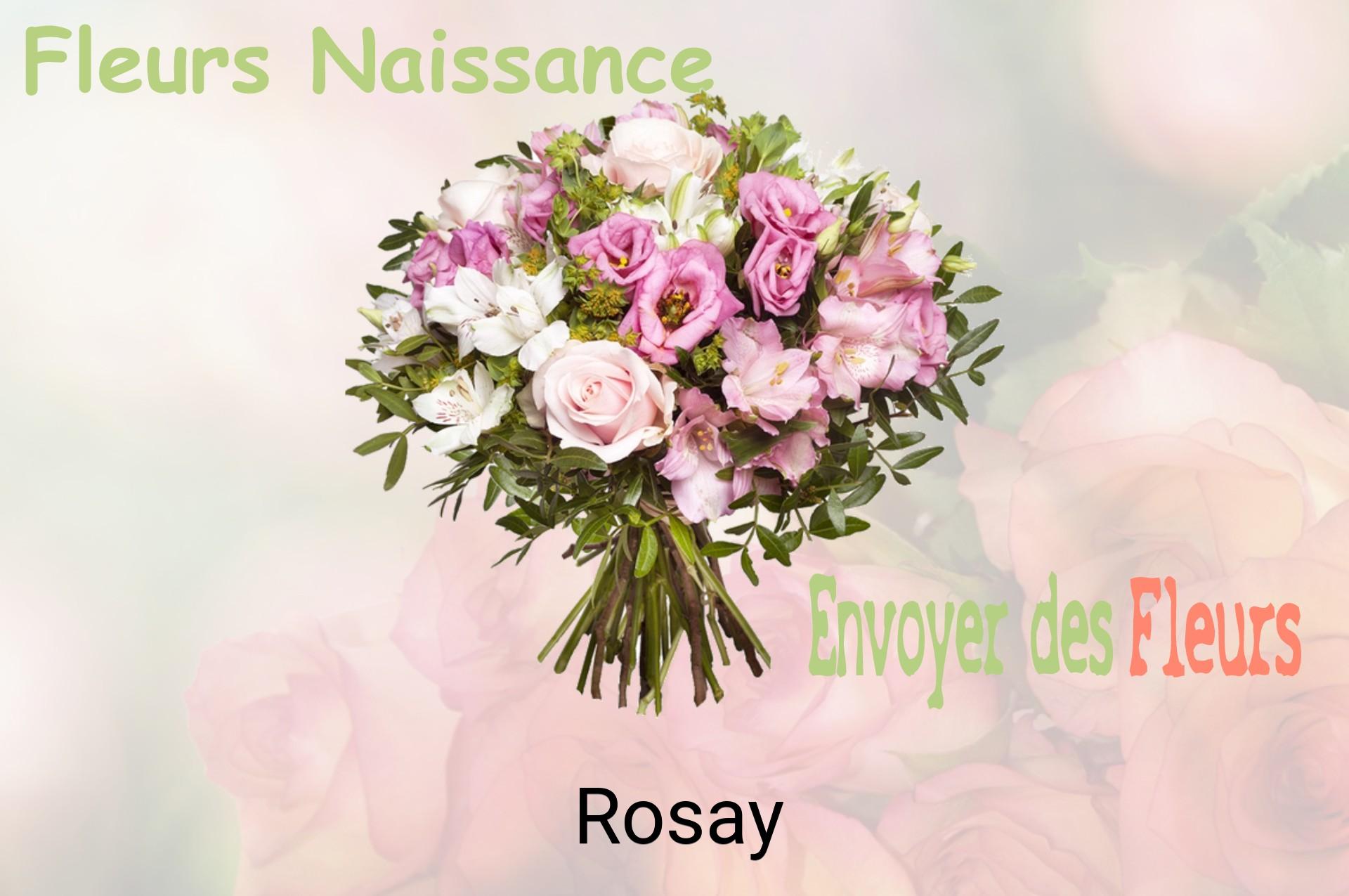 Bouquet de fleurs de naissance livré à Rosay